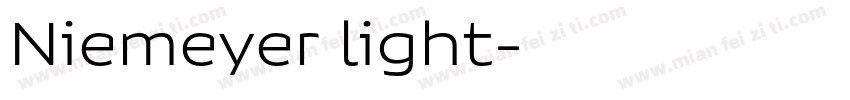 Niemeyer light字体转换